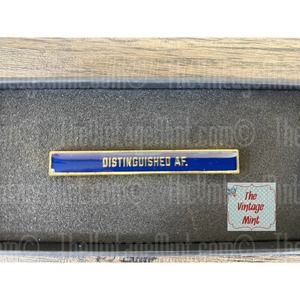 easy tiger Distinguished AF. tie bar red enamel metal clip on holder ties bars